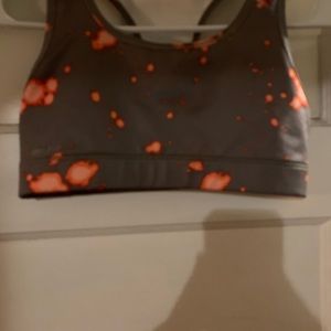 Nike orange and taupe sports bra